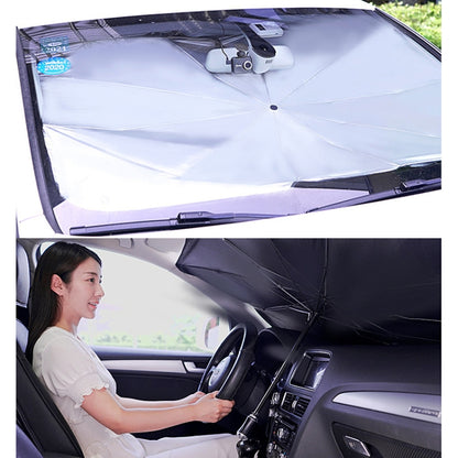 Car Retractable Sunshade Sunscreen Heat Insulation Front Windshield Sunshade, Small Size, Small Size