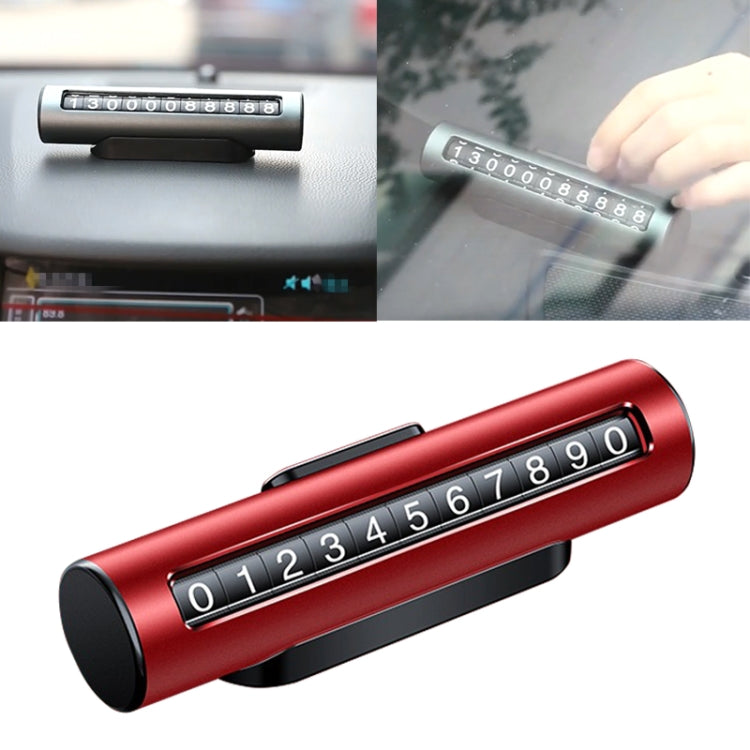 Car Metal Roller Creative Temporary Parking Card Parking Number Card, Metal Roller(Silver), Metal Roller (Silver Grey), Metal Roller(Black), Metal Roller(Red)