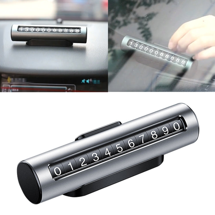 Car Metal Roller Creative Temporary Parking Card Parking Number Card, Metal Roller(Silver), Metal Roller (Silver Grey), Metal Roller(Black), Metal Roller(Red)