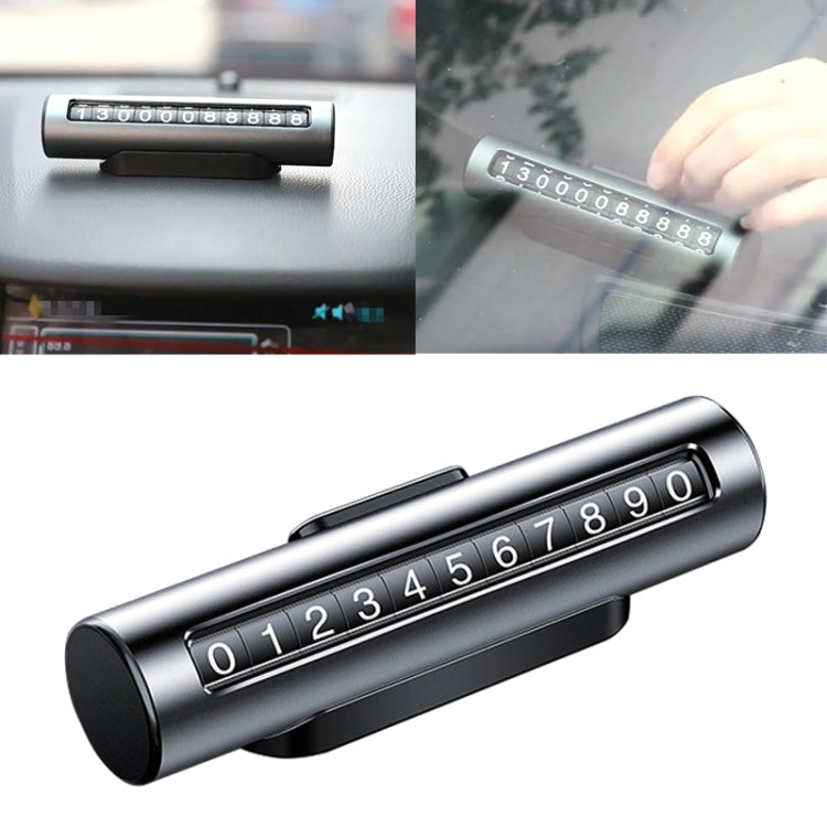Car Metal Roller Creative Temporary Parking Card Parking Number Card, Metal Roller(Silver), Metal Roller (Silver Grey), Metal Roller(Black), Metal Roller(Red)