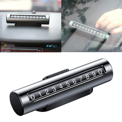 Car Metal Roller Creative Temporary Parking Card Parking Number Card, Metal Roller(Silver), Metal Roller (Silver Grey), Metal Roller(Black), Metal Roller(Red)