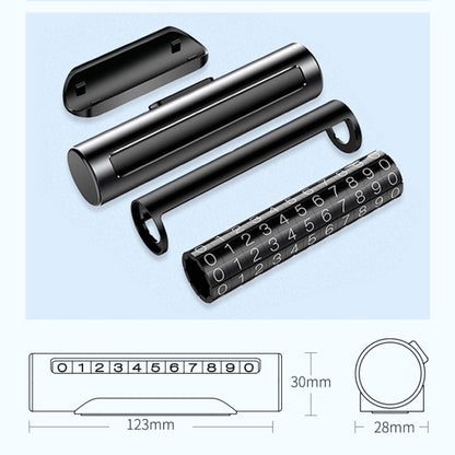 Car Metal Roller Creative Temporary Parking Card Parking Number Card, Metal Roller(Silver), Metal Roller (Silver Grey), Metal Roller(Black), Metal Roller(Red)