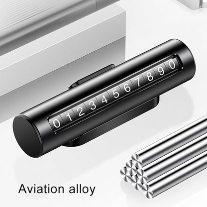 Car Metal Roller Creative Temporary Parking Card Parking Number Card, Metal Roller(Silver), Metal Roller (Silver Grey), Metal Roller(Black), Metal Roller(Red)