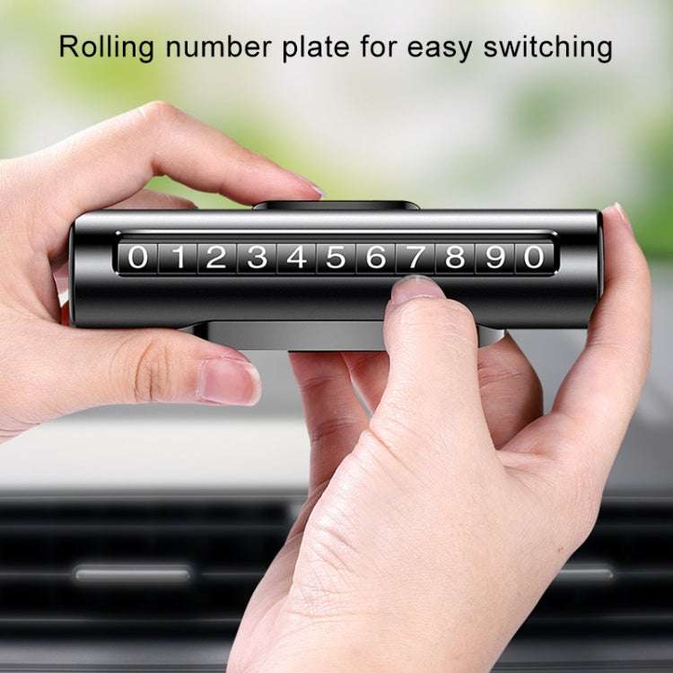Car Metal Roller Creative Temporary Parking Card Parking Number Card, Metal Roller(Silver), Metal Roller (Silver Grey), Metal Roller(Black), Metal Roller(Red)