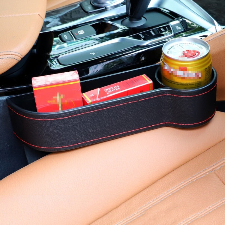 2 PCS Car Multi-functional Console Box Cup Holder Seat Gap Side Storage Box