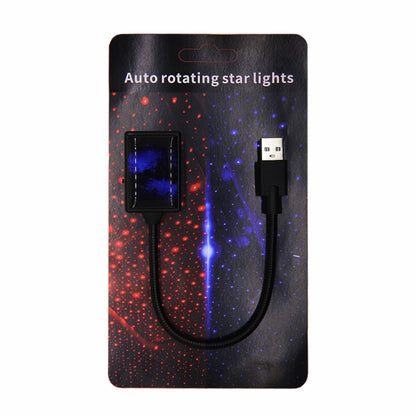 5V 0.1W IPX4 Car Rotating Star Lights Starry Sky Atmosphere Lamp, C-206 (Red Light), C-206 (Blue Light)
