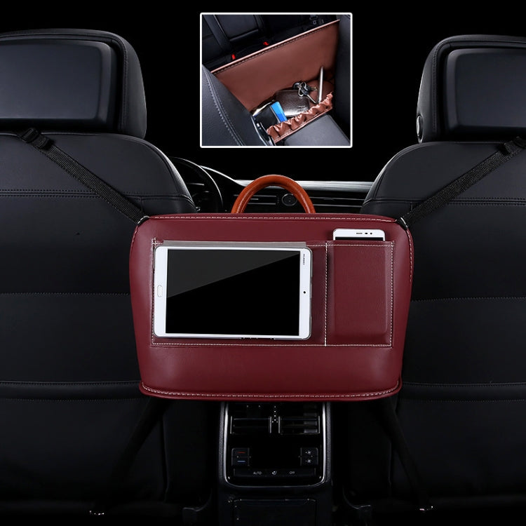 Car Front Seat Hanging Bag Mobile Phone Storage Bag, Mobile Phone Storage Bag (Beige), Mobile Phone Storage Bag (Red), Mobile Phone Storage Bag (Wine Red), Mobile Phone Storage Bag (Brown), Mobile Phone Storage Bag (Black), Mobile Phone Storage Bag