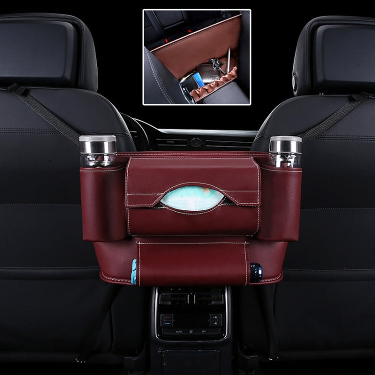 Car Front Seat Hanging Bag Paper Towel / Water Cup Storage Bag, Paper Towel / Water Cup (Beige), Paper Towel / Water Cup (Red), Paper Towel / Water Cup (Wine Red), Paper Towel / Water Cup (Brown), Paper Towel / Water Cup (Black), Paper Towel / Water Cup