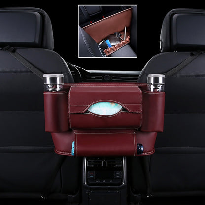 Car Front Seat Hanging Bag Paper Towel / Water Cup Storage Bag, Paper Towel / Water Cup (Beige), Paper Towel / Water Cup (Red), Paper Towel / Water Cup (Wine Red), Paper Towel / Water Cup (Brown), Paper Towel / Water Cup (Black), Paper Towel / Water Cup