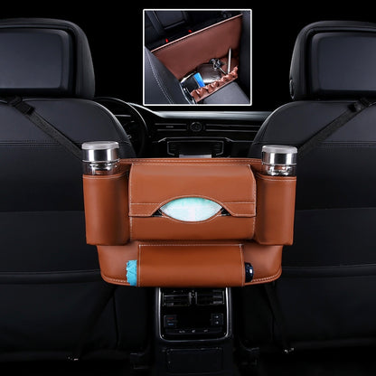 Car Front Seat Hanging Bag Paper Towel / Water Cup Storage Bag, Paper Towel / Water Cup (Beige), Paper Towel / Water Cup (Red), Paper Towel / Water Cup (Wine Red), Paper Towel / Water Cup (Brown), Paper Towel / Water Cup (Black), Paper Towel / Water Cup