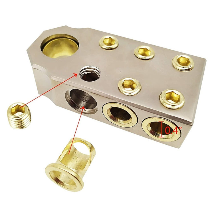 1 Pair Car Audio Modified Battery Connector Lead Acid Battery Terminal Connector, Audio Terminal