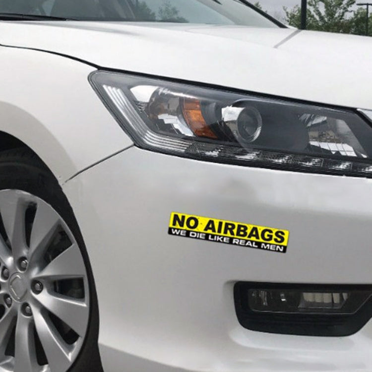 10 PCS Car NO AIRBAGS Words Random Decorative Sticker, NO AIRBAGS Words