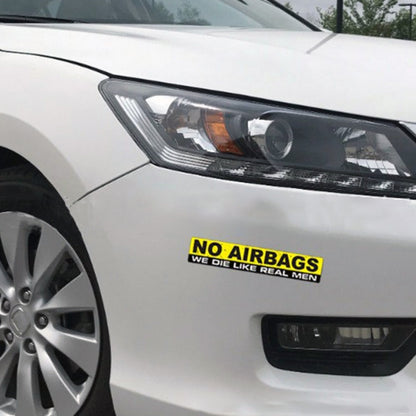 10 PCS Car NO AIRBAGS Words Random Decorative Sticker, NO AIRBAGS Words
