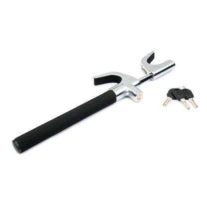Car Adjustable Telescopic U Shape Steering Wheel Lock Anti-theft, without Safety Hammer
