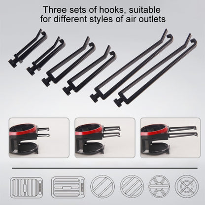 2 in 1 Car Air Outlet Magnetic Mount Beverage Cup Stand Phone Holder, 2 in 1 Phone Holder, 2 in 1 Phone Holder(Red)