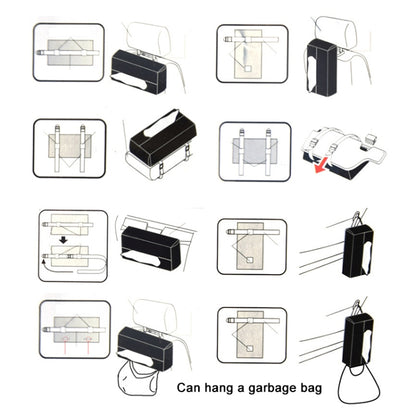 Car PU Leather Tissue Box, Size: 24x13x5cm, Car Tissue Box