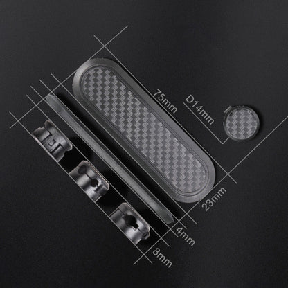 Car Carbon Fiber Magnetic Clamp Cable Storage Box Creative Desktop Hub Organizer, Desktop Hub Organizer