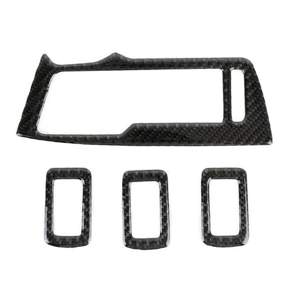 Car Carbon Fiber Window Glass Lifter Panel Decorative Sticker for Volkswagen Tiguan L 2019-2021, Window Glass Lifter