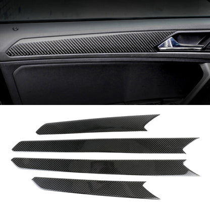 Car Carbon Fiber Door Panel Decorative Sticker for Volkswagen Tiguan L 2019-2021, Door Panel