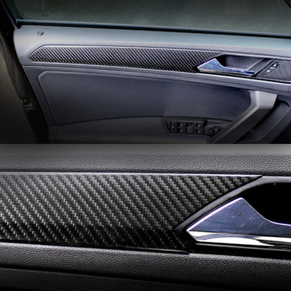 Car Carbon Fiber Door Panel Decorative Sticker for Volkswagen Tiguan L 2019-2021, Door Panel