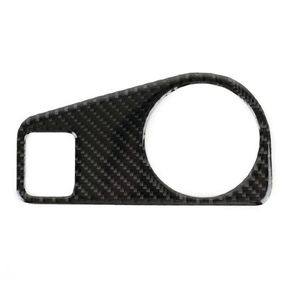 Car Carbon Fiber Headlight Switch Panel Decorative Sticker for Volkswagen Tiguan L 2019-2021, High Configuration, Headlight Switch, High Configuration