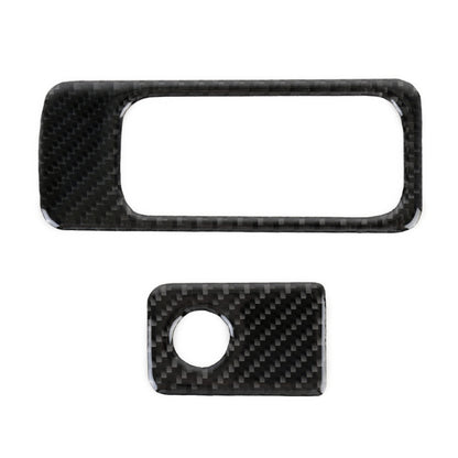 Car Carbon Fiber Front Passenger Seat Storage Handle Decorative Sticker for Volkswagen Tiguan L 2019-2021, Front Passenger Seat Storage Handle