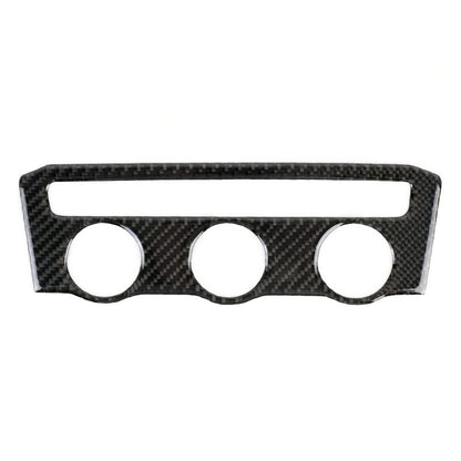 Car Carbon Fiber Air Conditioning Panel Decorative Sticker for Volkswagen Tiguan L 2019-2021, Low Configuration, Air Conditioning Panel, Low Configuration