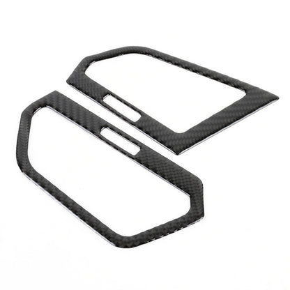 Car Carbon Fiber Central Control Side Air Outlet Frame Decorative Sticker for Volkswagen Tiguan L 2019-2021, Central Control Side Air Outlet