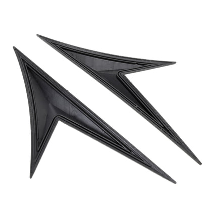 Modified Fender Side Wing Sticker Blade Side Shark Gill Car Body Decorative Sticker for Honda 10th Generation Civic, Bright Black, Bright Black