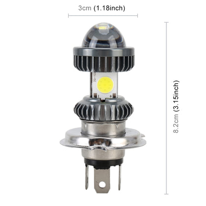 H4 DC9-18V / 4.7W (H)2.2W(L) / 6000K / 500LM Motorcycle LED Headlight with COB Lamp Beads, H4