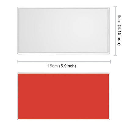 Portable Car Sunshade Makeup Mirror Stainless Steel Vanity Mirror, Size: 150 x 80mm, 150 x 80mm