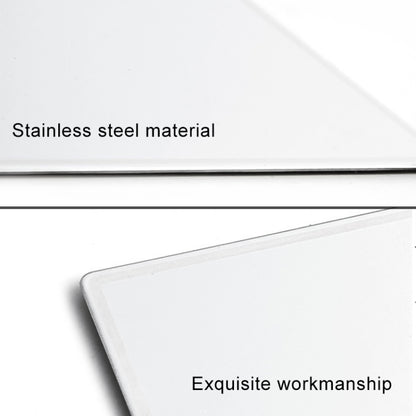 Portable Car Sunshade Makeup Mirror Stainless Steel Vanity Mirror, Size: 150 x 80mm, 150 x 80mm