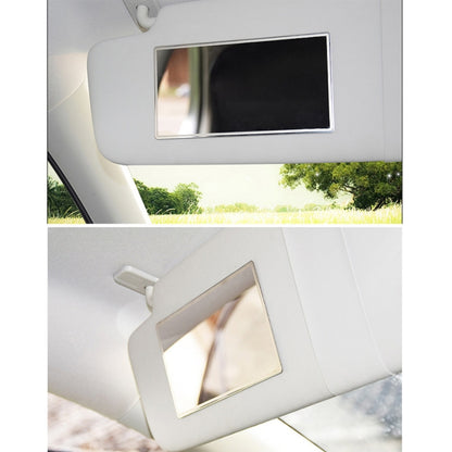 Portable Car Sunshade Makeup Mirror Stainless Steel Vanity Mirror, Size: 150 x 80mm, 150 x 80mm