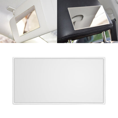 Portable Car Sunshade Makeup Mirror Stainless Steel Vanity Mirror, Size: 110 x 65mm, 110 x 65mm