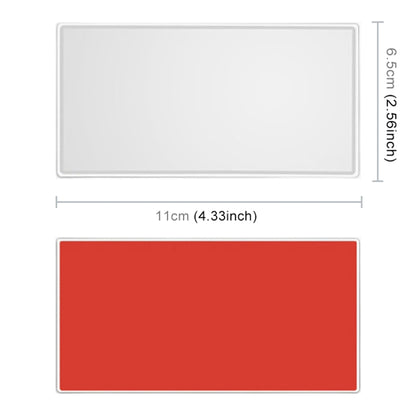 Portable Car Sunshade Makeup Mirror Stainless Steel Vanity Mirror, Size: 110 x 65mm, 110 x 65mm