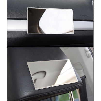 Portable Car Sunshade Makeup Mirror Stainless Steel Vanity Mirror, Size: 110 x 65mm, 110 x 65mm