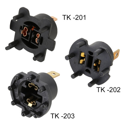 TK-203 1 Pair H7 Halogen Headlight Holder for Mazda 3 5 323 / Kawasaki ER6-F 2002-2005, For Mazda 3 5 323