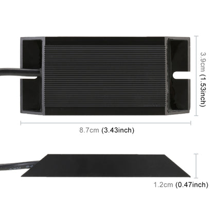 2 PCS 1156 / BAU15S DC12V 50W 6 Ohms Turn Signal / Reversing Light / Brake Light Split Dual Resistance Decoder, 1156 / BAU15S