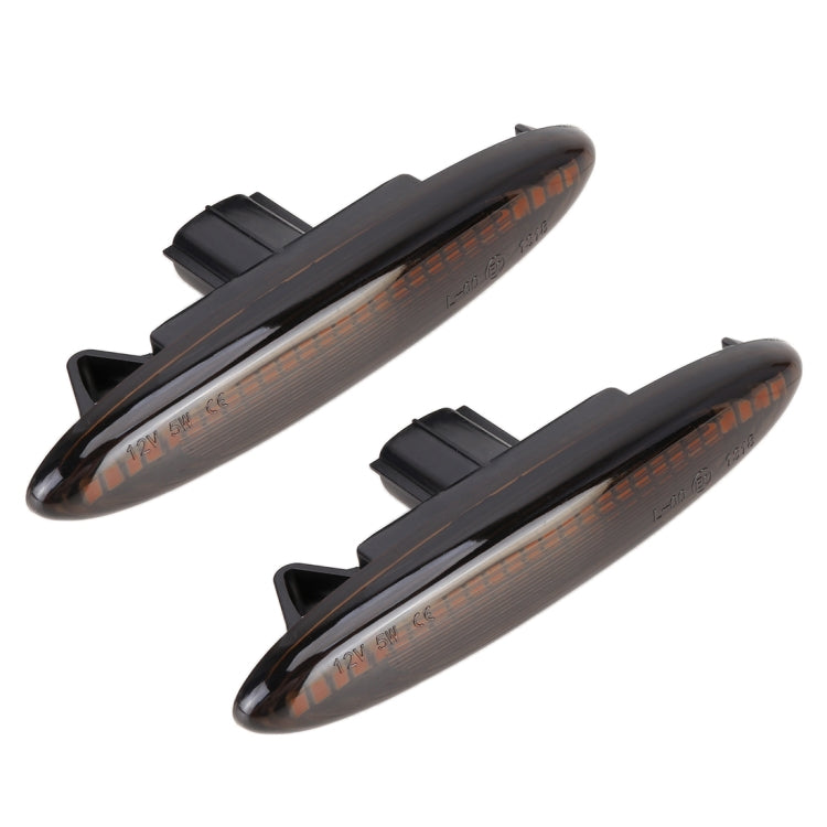 2 PCS DC12V / 5W Car LED Dynamic Blinker Side Lights Flowing Water Turn Signal Light for Lexus, Amber Light, For Lexus (Black), For Lexus