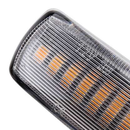 2 PCS DC12V / 3W Car LED Dynamic Blinker Side Lights Flowing Water Turn Signal Light for Land Rover, Amber Light, For Land Rover