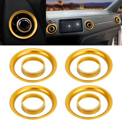 8 PCS Car Aluminum Alloy Air Conditioner Knob Case and Base for Honda XR-V, For Honda XR-V (Purple), For Honda XR-V (Red), For Honda XR-V (Gold)