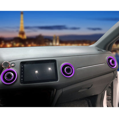 8 PCS Car Aluminum Alloy Air Conditioner Knob Case and Base for Honda XR-V, For Honda XR-V (Purple), For Honda XR-V (Red), For Honda XR-V (Gold)