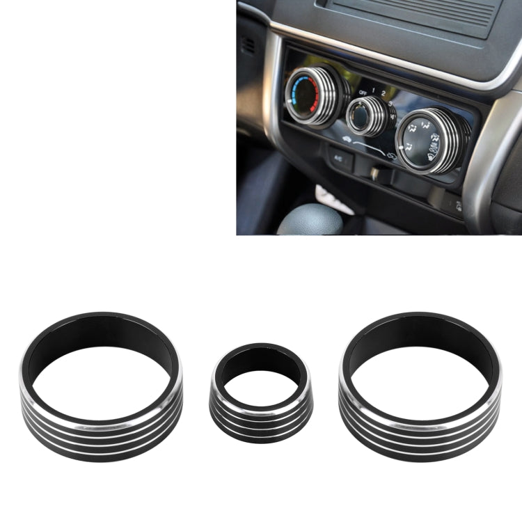 3 PCS Car Aluminum Alloy Air Conditioner Knob Case for Honda VEZEL / XR-V / Fit / GIENIA / City, For Honda VEZEL(Black), For Honda VEZEL(Gold), For Honda VEZEL(Blue), For Honda VEZEL(Red), For Honda VEZEL(Silver)