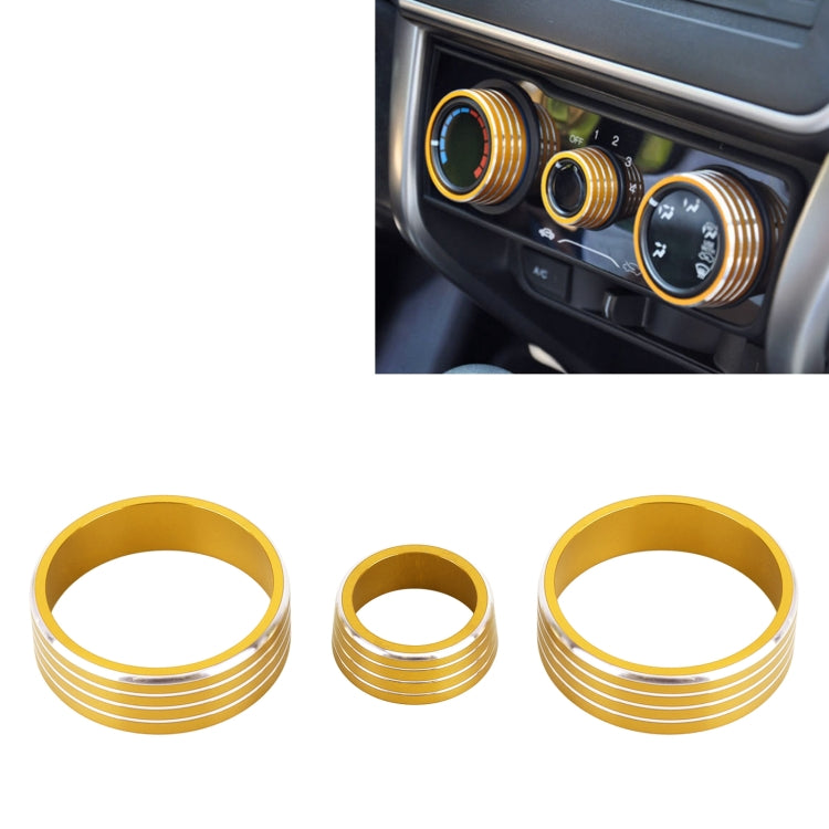 3 PCS Car Aluminum Alloy Air Conditioner Knob Case for Honda VEZEL / XR-V / Fit / GIENIA / City, For Honda VEZEL(Black), For Honda VEZEL(Gold), For Honda VEZEL(Blue), For Honda VEZEL(Red), For Honda VEZEL(Silver)