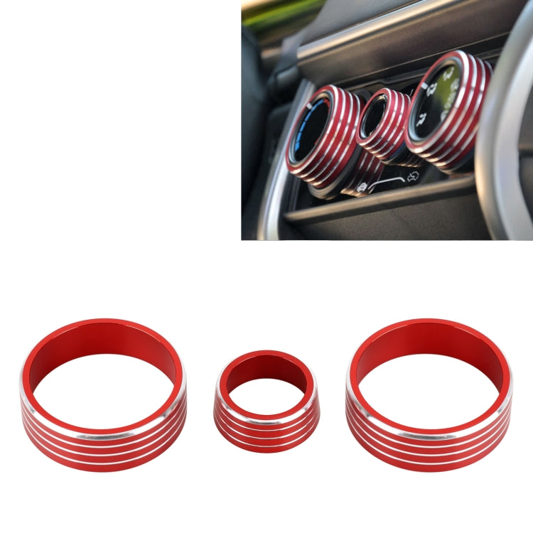 3 PCS Car Aluminum Alloy Air Conditioner Knob Case for Honda VEZEL / XR-V / Fit / GIENIA / City, For Honda VEZEL(Black), For Honda VEZEL(Gold), For Honda VEZEL(Blue), For Honda VEZEL(Red), For Honda VEZEL(Silver)