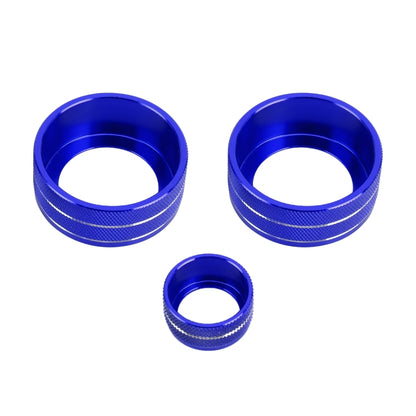 3 PCS Car Metal Air Conditioner Knob Case for Honda AVANCIER / URV, For Honda AVANCIER / URV (Blue), For Honda AVANCIER / URV (Red)