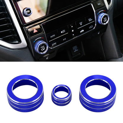 3 PCS Car Metal Air Conditioner Knob Case for Honda AVANCIER / URV, For Honda AVANCIER / URV (Blue), For Honda AVANCIER / URV (Red)