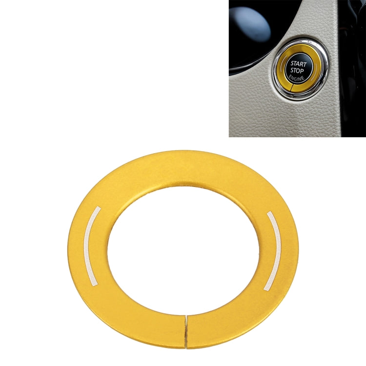 Car Engine Start Key Push Button Ring Trim Metal Sticker Decoration for Nissan X-TRAIL, For Nissan X-TRAIL