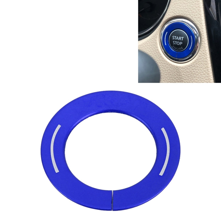 Car Engine Start Key Push Button Ring Trim Metal Sticker Decoration for Nissan X-TRAIL, For Nissan X-TRAIL