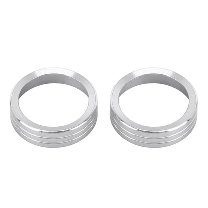 2 PCS Car Metal Air Conditioner Knob Case for Nissan X-TRAIL, For Nissan X-TRAIL (Silver), For Nissan X-TRAIL (Blue), For Nissan X-TRAIL (Red)